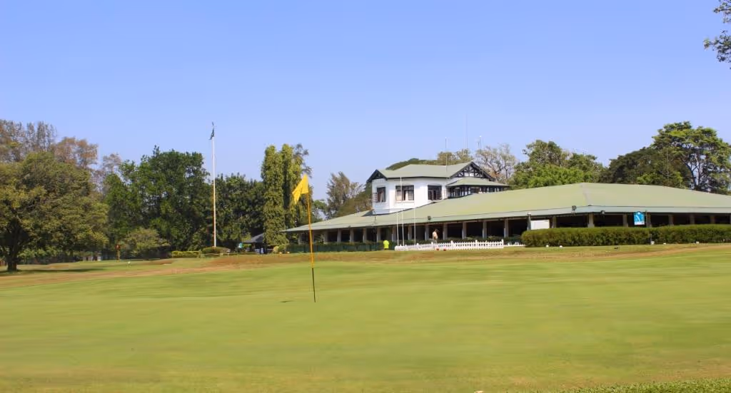 Lush fairways and clubhouse at the Royal Colombo Golf Club